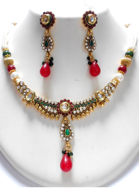 Polki Necklace Set